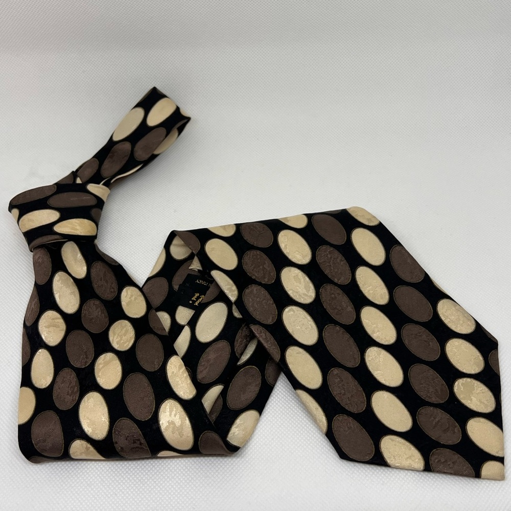 EUC Vintage Fratelli Oval Print Tie - Picture 4 of 8